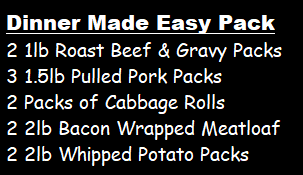 Dinner Made Easy Freezer Package