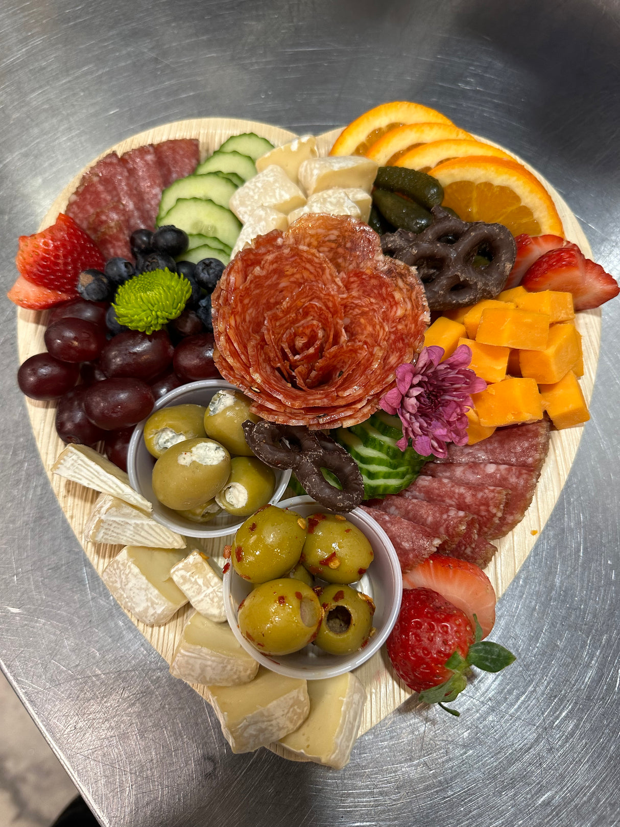 Heart-Shaped Charcuterie Boards