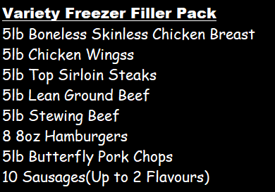 Variety Freezer Filler Package
