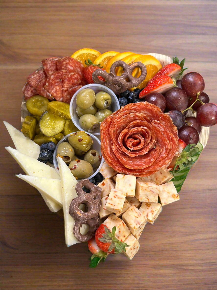 Heart-Shaped Charcuterie Boards
